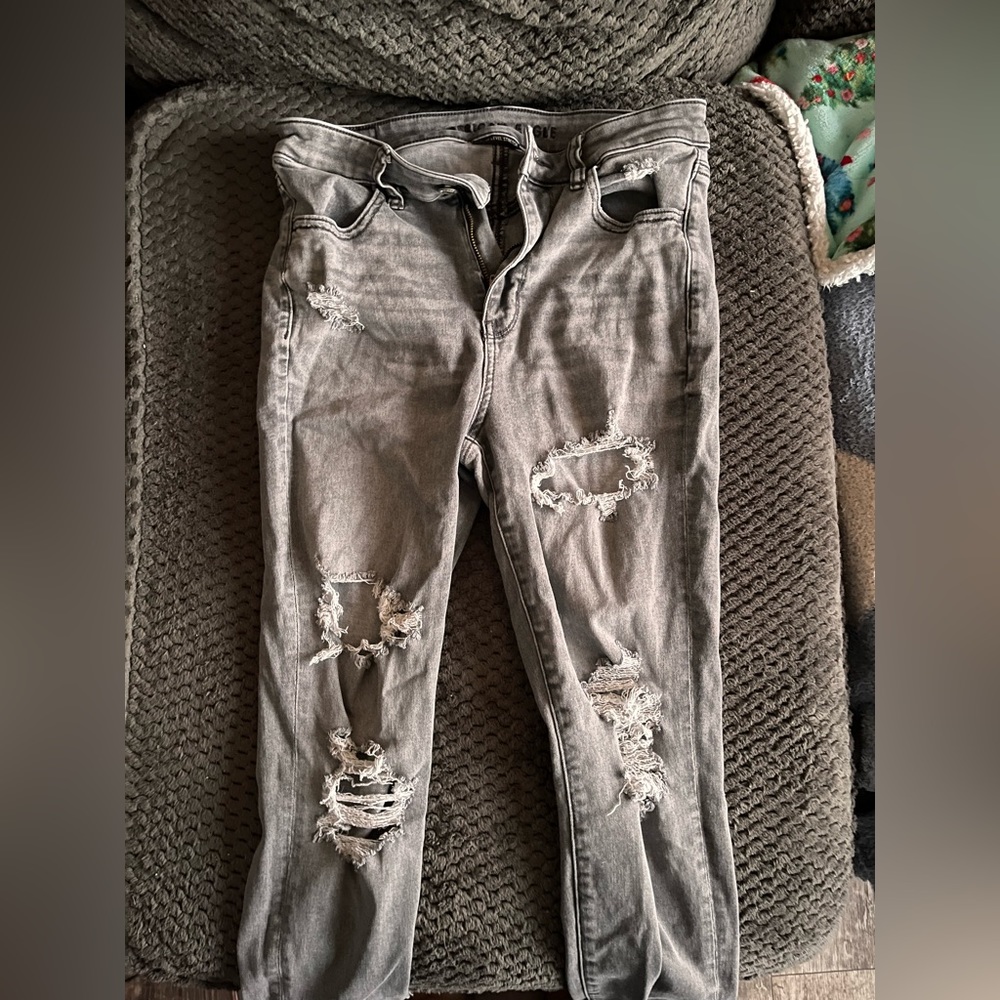 American high waisted skinny jeans